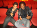 Tom Black e Israel na plateia